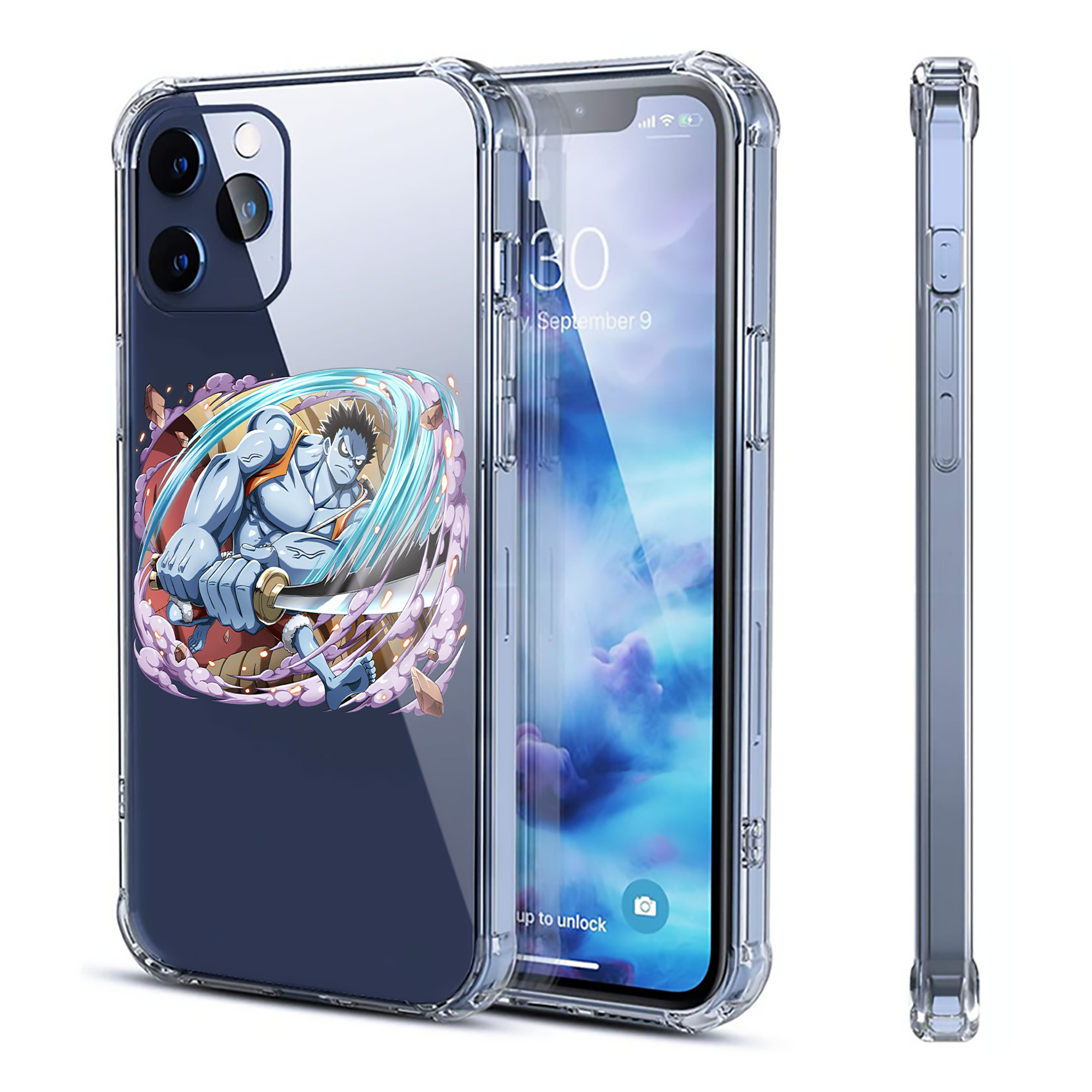 （画像用） ワンピース モンキー・D・ルフィ ONE PIECE Monkey D. Luffy 【iPhone 12シリーズ対応】透明スマホケース（クリアソフトケース）
